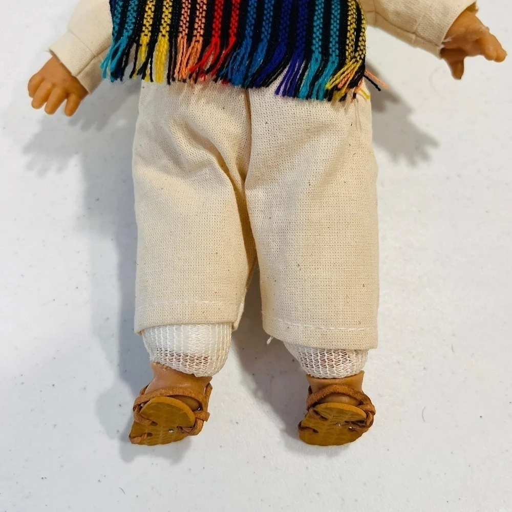 Vintage Mexican Latino Gum Drop Dolls Set Of 2 Boy And Girl - Picture 5 of 8
